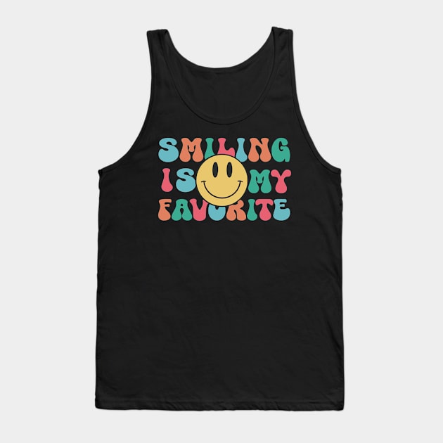 Smiling Is My Favorite Tank Top by JBeasleyDesigns